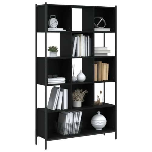 Regal za knjige crni 102x28x172 cm od konstruiranog drva - Crna 1 Cijena