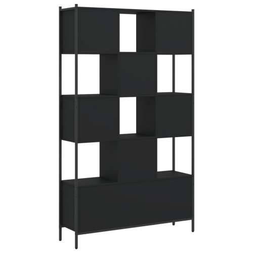Regal za knjige crni 102x28x172 cm od konstruiranog drva - Crna 1 Cijena
