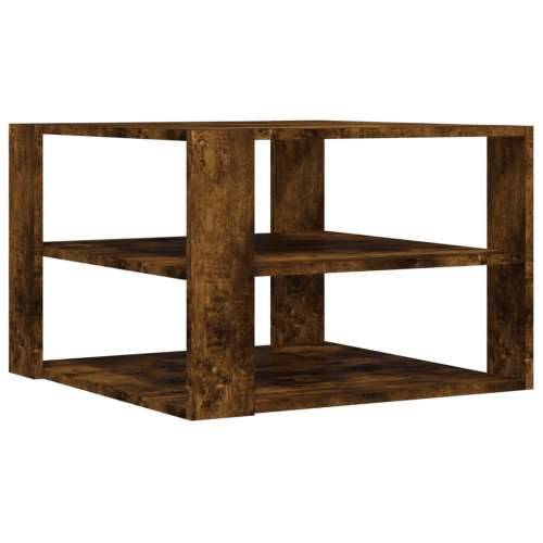 Stolić za kavu boja hrasta 59,5x59,5x40 cm konstruirano drvo - Dimljeni hrast 1 Cijena