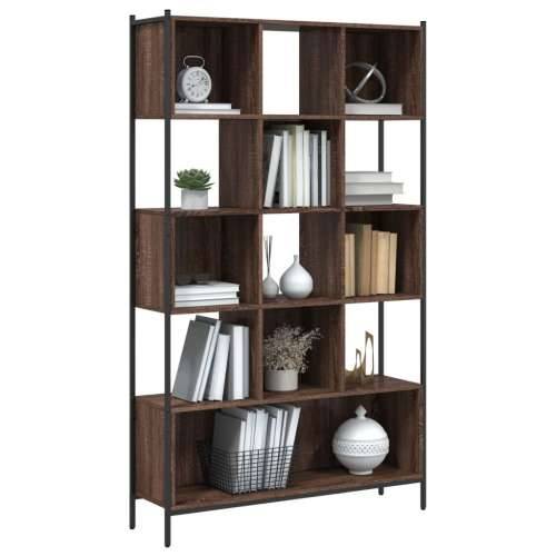 Regal za knjige boja hrasta 102x28x172 cm od konstruiranog drva - Smeđi hrast 1 Cijena