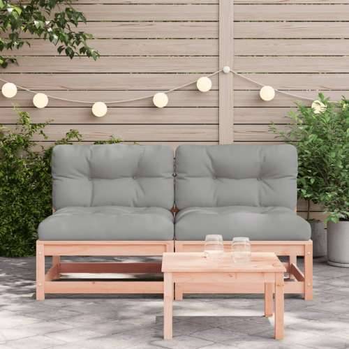 Vrtne sofe s jastucima 2 kom od masivnog drva duglazije - Prirodni douglas 1 Sofa Cijena