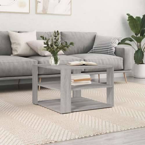 Stolić za kavu boja hrasta 59,5x59,5x40 cm konstruirano drvo Sivi hrast sonoma 1 Cijena