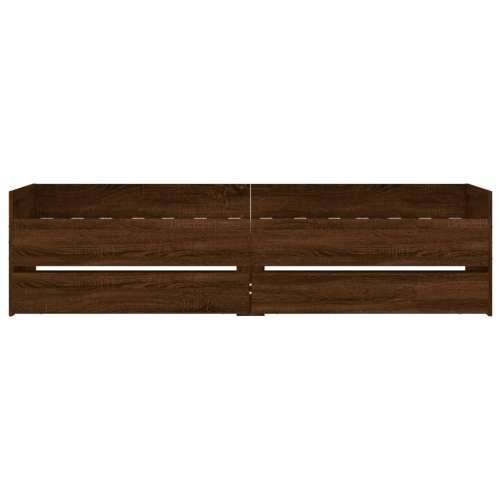 Okvir kreveta s ladicama boja hrasta 100 x 200 cm - Smeđi hrast 100 x 200 cm Cijena