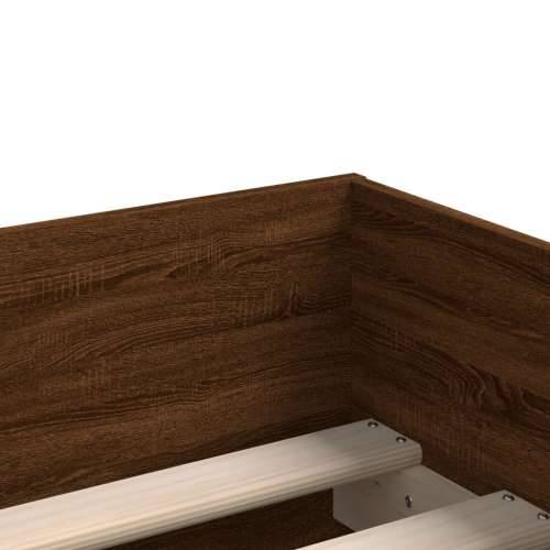 Okvir kreveta s ladicama boja hrasta 100 x 200 cm - Smeđi hrast 100 x 200 cm Cijena
