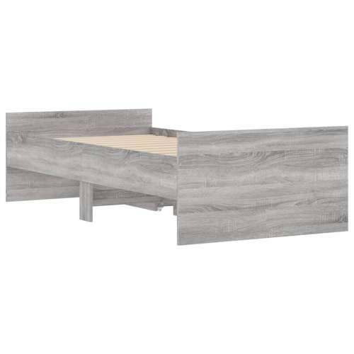 Okvir kreveta s ladicama siva boja hrasta 100 x 200 cm - Sivi hrast sonoma 100 x 200 cm Cijena