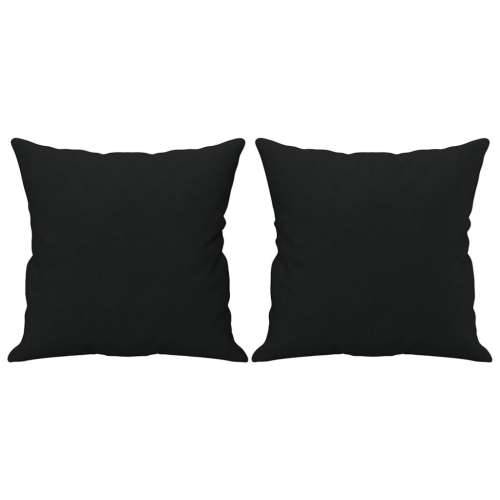 Dvosjed s jastucima crni 120 cm od mikrovlakana - Crna 120 cm Cijena