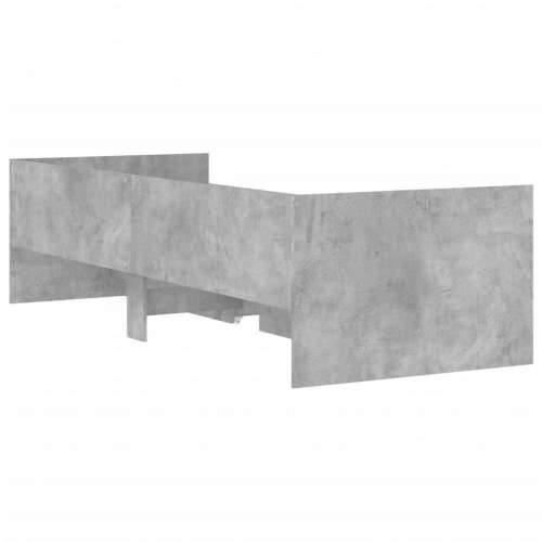 Okvir kreveta s ladicama siva boja betona 100 x 200 cm - Beton siva 100 x 200 cm Cijena