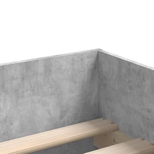 Okvir kreveta s ladicama siva boja betona 100 x 200 cm - Beton siva 100 x 200 cm Cijena