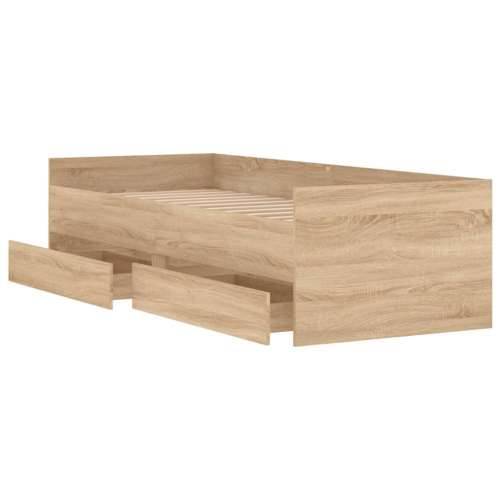 Okvir kreveta s ladicama boja hrasta 90x200 cm - sonoma hrast 90 x 200 cm Cijena