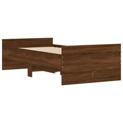 Okvir kreveta s ladicama boja hrasta 100 x 200 cm - Smeđi hrast 100 x 200 cm Cijena