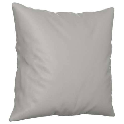 2-dijelni set sofa s jastucima svjetlosivi od mikrovlakana - Svjetlosiva s jastučićima Cijena