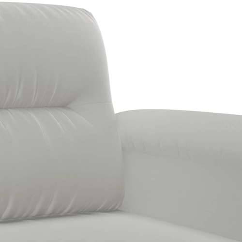 2-dijelni set sofa s jastucima svjetlosivi od mikrovlakana - Svjetlosiva s jastučićima Cijena