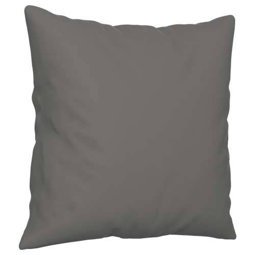 3-dijelni set sofa s jastucima tamnosivi od mikrovlakana - Tamno siva s jastucima i tabureom Cijena