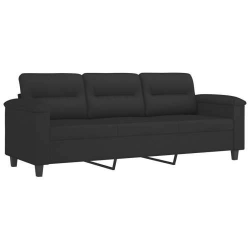 Trosjed Crna 180 cm od mikrovlakana - Crna 180 cm Cijena