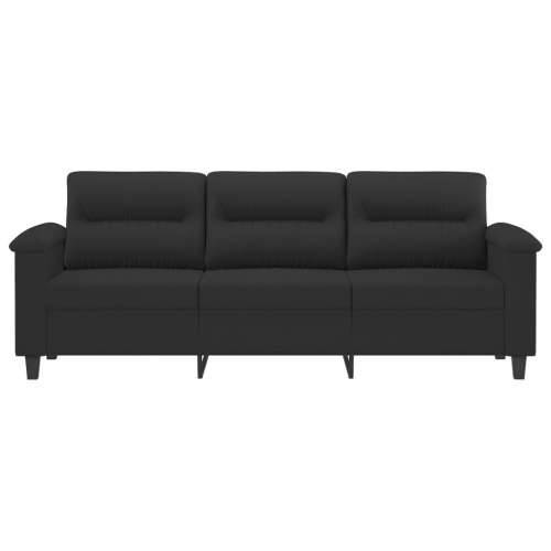 Trosjed Crna 180 cm od mikrovlakana - Crna 180 cm Cijena