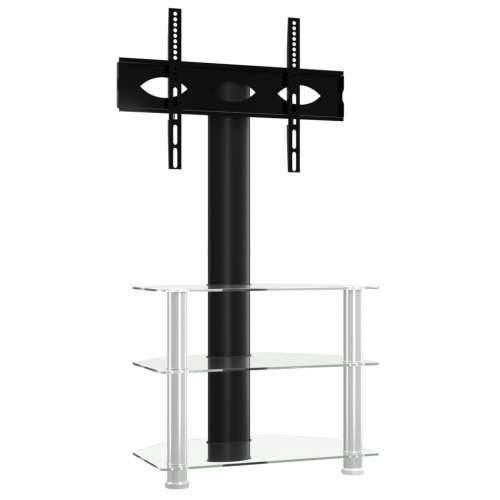 Kutni TV stalak s 3 razine za 32 - 70 inča crno-srebrni - Srebrno 1 110 cm 65.5 cm Cijena