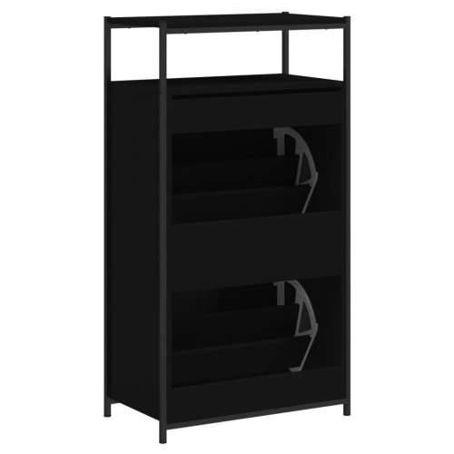 Ormarić za cipele crni 60 x 34 x 112 cm od konstruiranog drva - Crna 1 60 cm Cijena