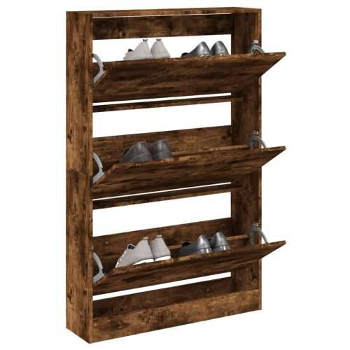 Ormarić za cipele boja hrasta 80x21x125,5 cm konstruirano drvo - Dimljeni hrast 80 x 21 x 125.5 cm 1 Cijena