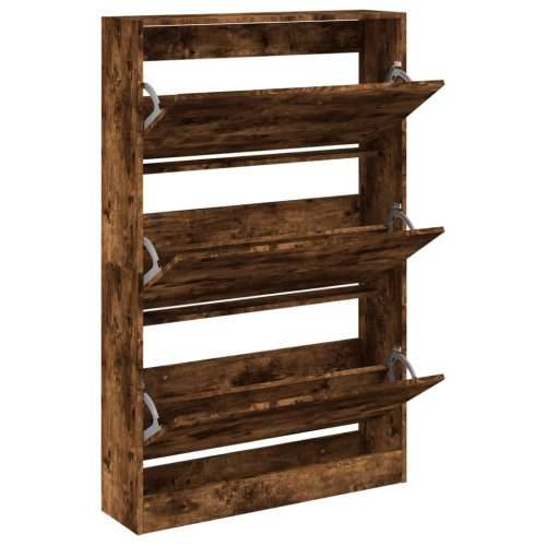 Ormarić za cipele boja hrasta 80x21x125,5 cm konstruirano drvo - Dimljeni hrast 80 x 21 x 125.5 cm 1 Cijena
