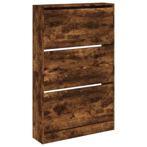 Ormarić za cipele boja hrasta 80x21x125,5 cm konstruirano drvo - Dimljeni hrast 80 x 21 x 125.5 cm 1 Cijena
