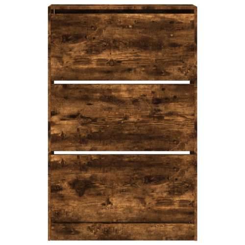 Ormarić za cipele boja hrasta 80x21x125,5 cm konstruirano drvo - Dimljeni hrast 80 x 21 x 125.5 cm 1 Cijena