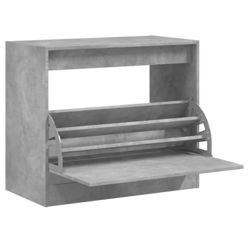 Ormarić za cipele boja betona 80x42x69 cm konstruirano drvo - Beton siva 80 x 42 x 69 cm 1 Cijena