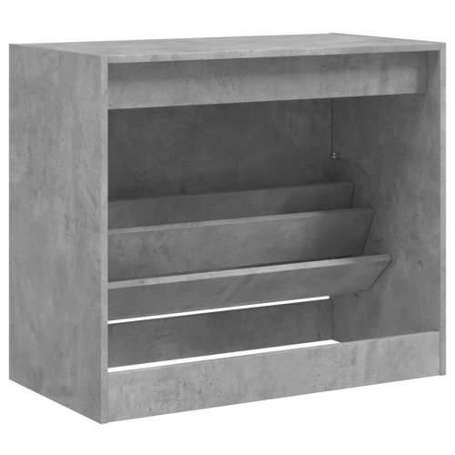 Ormarić za cipele boja betona 80x42x69 cm konstruirano drvo - Beton siva 80 x 42 x 69 cm 1 Cijena