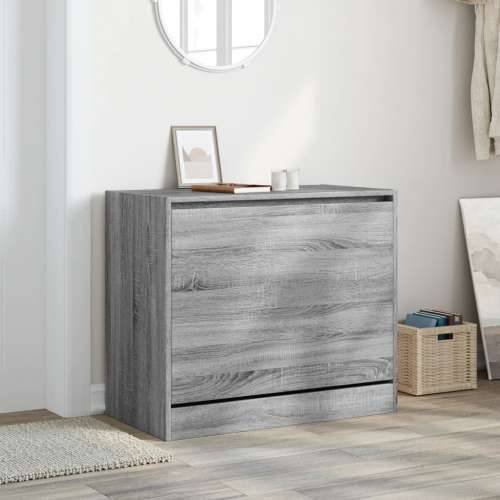 Ormarić za cipele sivi hrast 80x42x69 cm konstruirano drvo - Sivi hrast sonoma 80 x 42 x 69 cm 1 Cijena