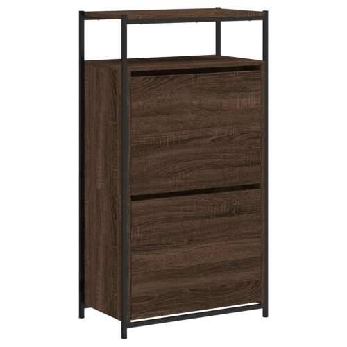 Ormarić za cipele boja hrasta 60x34x112 cm konstruirano drvo - Smeđi hrast 1 60 cm Cijena