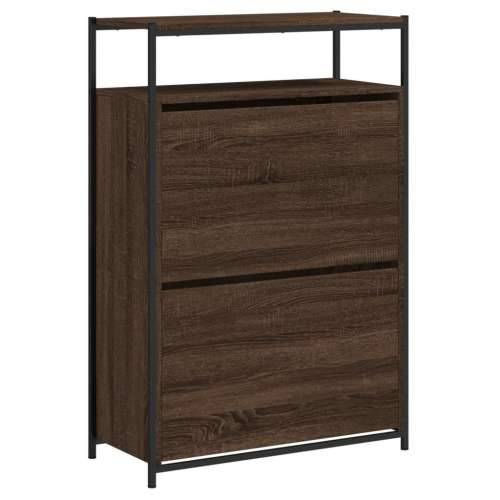 Ormarić za cipele boja hrasta 75x34x112 cm konstruirano drvo - Smeđi hrast 1 75 cm Cijena