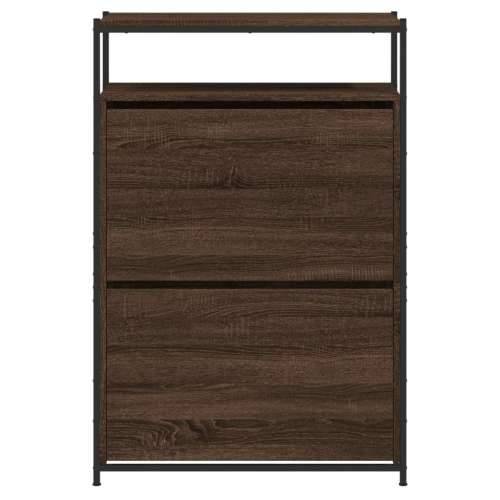 Ormarić za cipele boja hrasta 75x34x112 cm konstruirano drvo - Smeđi hrast 1 75 cm Cijena