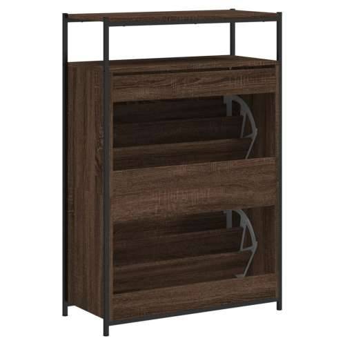 Ormarić za cipele boja hrasta 75x34x112 cm konstruirano drvo - Smeđi hrast 1 75 cm Cijena