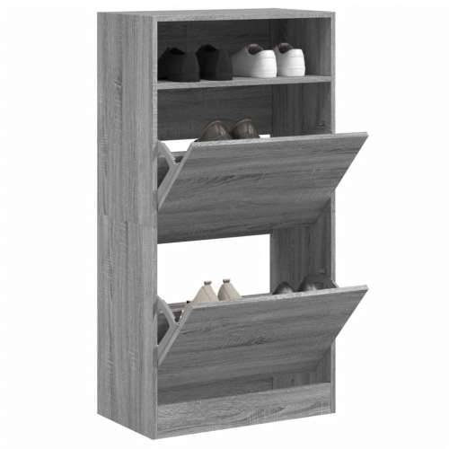 Ormarić za cipele boja hrasta 60x34x116 cm konstruirano drvo - Sivi hrast sonoma 1 60 cm Cijena