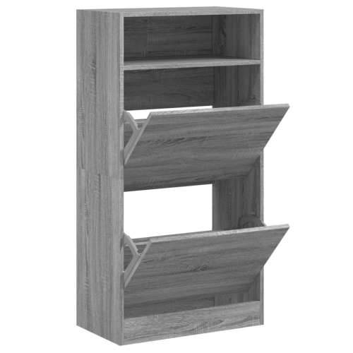 Ormarić za cipele boja hrasta 60x34x116 cm konstruirano drvo - Sivi hrast sonoma 1 60 cm Cijena