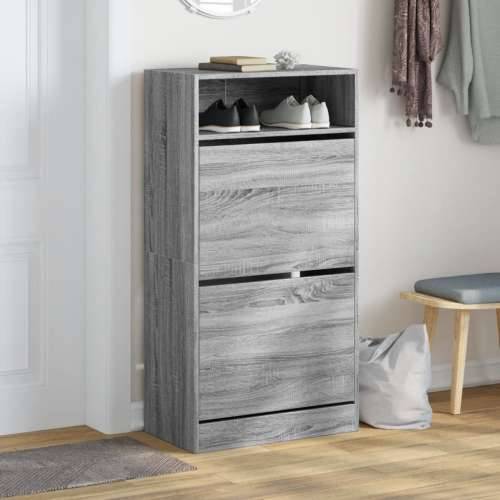 Ormarić za cipele boja hrasta 60x34x116 cm konstruirano drvo - Sivi hrast sonoma 1 60 cm Cijena