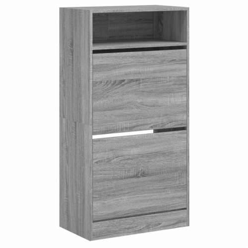 Ormarić za cipele boja hrasta 60x34x116 cm konstruirano drvo - Sivi hrast sonoma 1 60 cm Cijena
