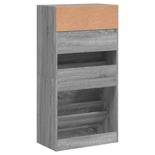 Ormarić za cipele boja hrasta 60x34x116 cm konstruirano drvo - Sivi hrast sonoma 1 60 cm Cijena