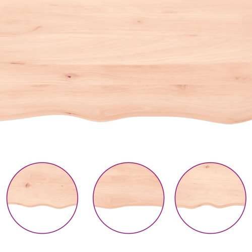 Kupaonska radna ploča 100x30x(2-6) cm netretirano masivno drvo - Prirodna 100 x 30 x 6 cm Cijena