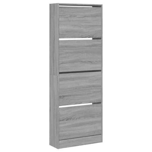 Ormarić za cipele boja hrasta 60x21x163,5 cm konstruirano drvo - Sivi hrast sonoma 60 x 21 x 163.5 cm 1 Cijena