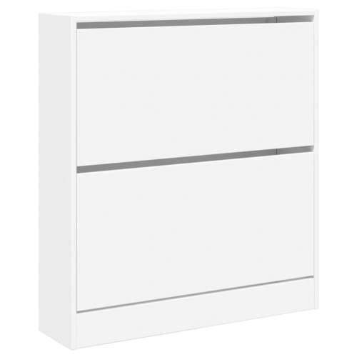 Ormarić za cipele bijeli 80x21x87,5 cm od konstruiranog drva - Bijela 80 x 21 x 87.5 cm 1 Cijena
