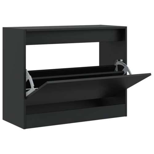 Ormarić za cipele crni 80x34x63 cm od konstruiranog drva - Crna 80 x 34 x 63 cm 1 Cijena