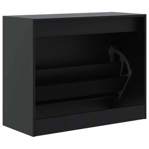 Ormarić za cipele crni 80x34x63 cm od konstruiranog drva - Crna 80 x 34 x 63 cm 1 Cijena