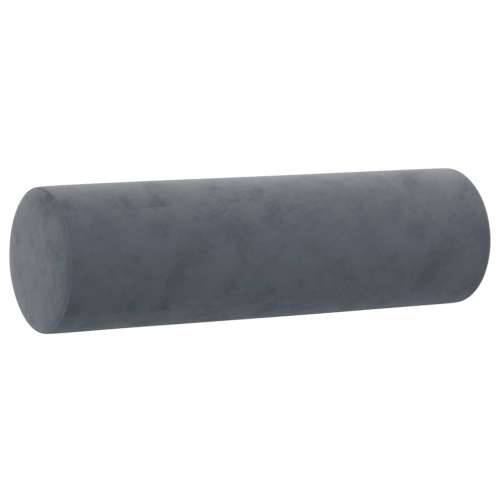 2-dijelni set sofa s jastucima tamnosivi baršunasti - Tamno siva s jastučićima Cijena