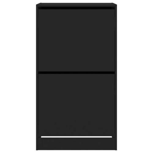 Ormarić za cipele s 2 preklopne ladice crni 60 x 42 x 108 cm - Crna 60 x 42 x 108 cm 1 Cijena