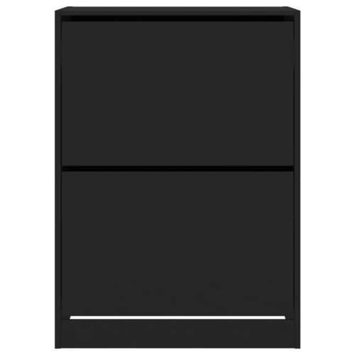 Ormarić za cipele s 2 preklopne ladice crni 80x42x108 cm - Crna 80 x 42 x 108 cm 1 Cijena