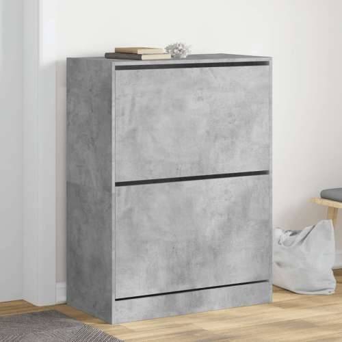 Ormarić za cipele s 2 ladice siva boja betona 80x42x108 cm - Beton siva 80 x 42 x 108 cm 1 Cijena