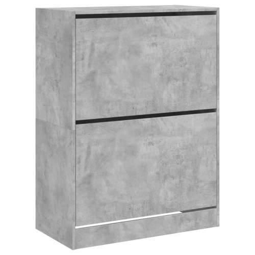 Ormarić za cipele s 2 ladice siva boja betona 80x42x108 cm - Beton siva 80 x 42 x 108 cm 1 Cijena