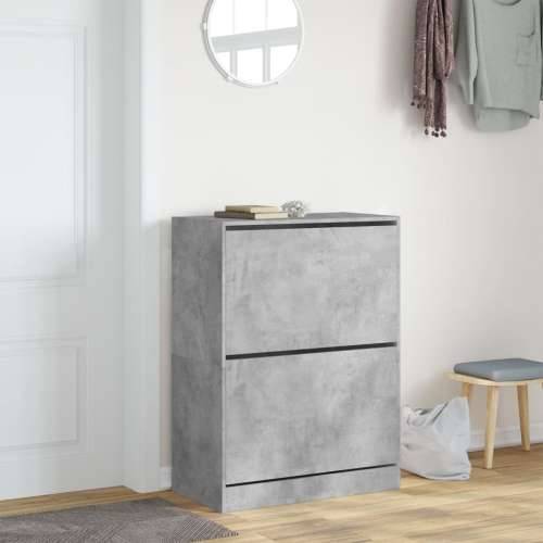 Ormarić za cipele s 2 ladice siva boja betona 80x42x108 cm - Beton siva 80 x 42 x 108 cm 1 Cijena