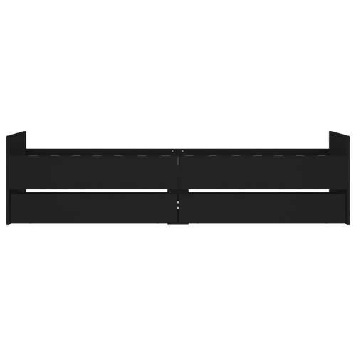 Okvir kreveta s ladicama crni 90 x 200 cm - Crna 90 x 200 cm Cijena