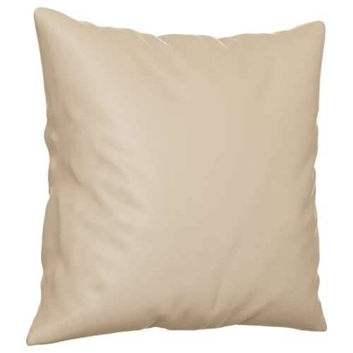 2-dijelni set sofa s jastucima krem od mikrovlakana - Krema s jastučićima Cijena